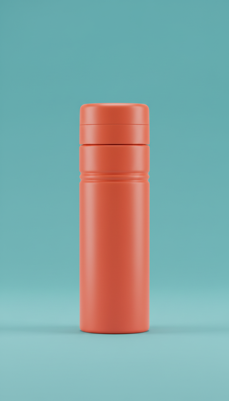 Insulated Water Bottle in Coral