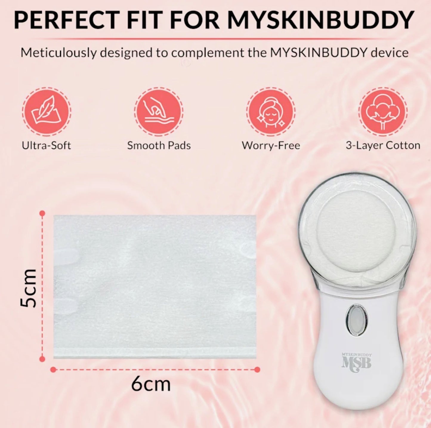 100% Organic 3-Layer Cotton Pads – Perfect for Your MYSKINBUDDY Routine!