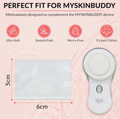100% Organic 3-Layer Cotton Pads – Perfect for Your MYSKINBUDDY Routine!
