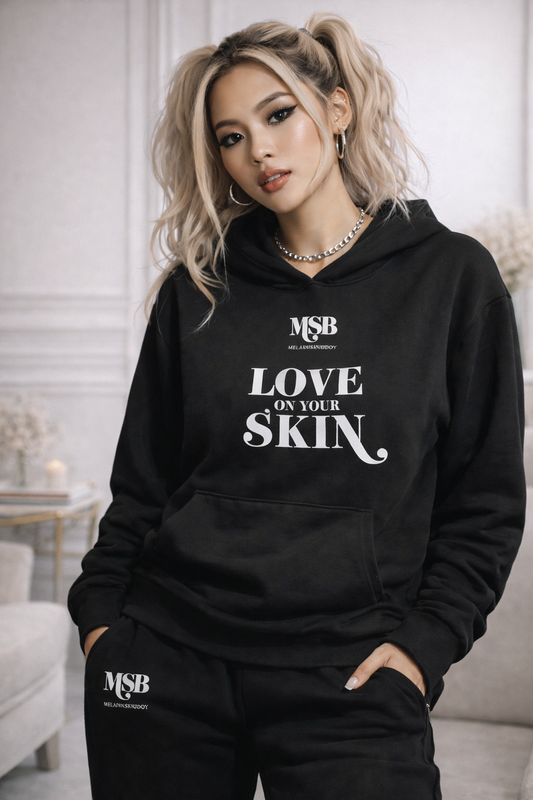 MSB 100% Cotton Hoodie Sweatsuit - Black