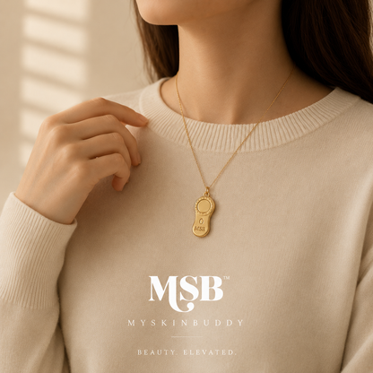 Gold Plated MSB Charm Necklace