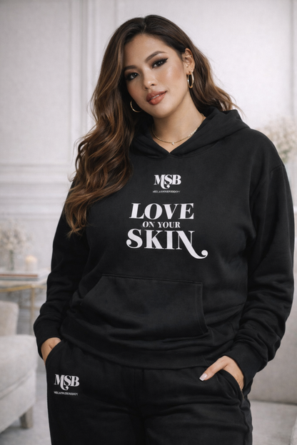 MSB 100% Cotton Hoodie Sweatsuit - Baby Pink