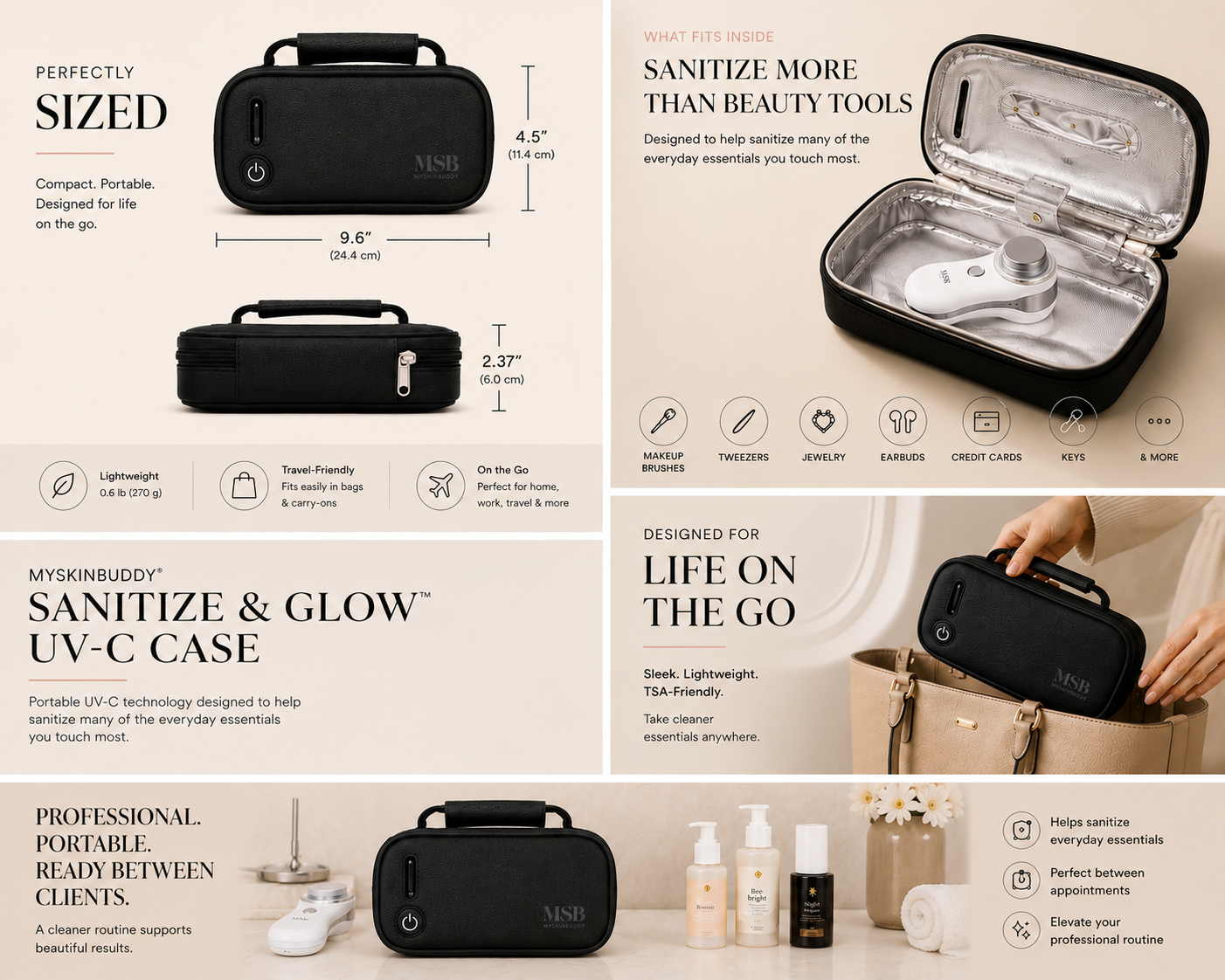 MYSKINBUDDY® Sanitize & Glow UV-C Case