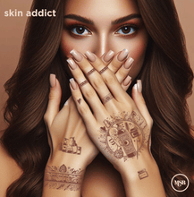 Load image into Gallery viewer, New Product Alert! SKIN ADDICT Henna Sticker Tattoo
