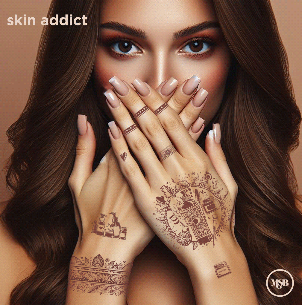 New Product Alert! SKIN ADDICT Henna Sticker Tattoo