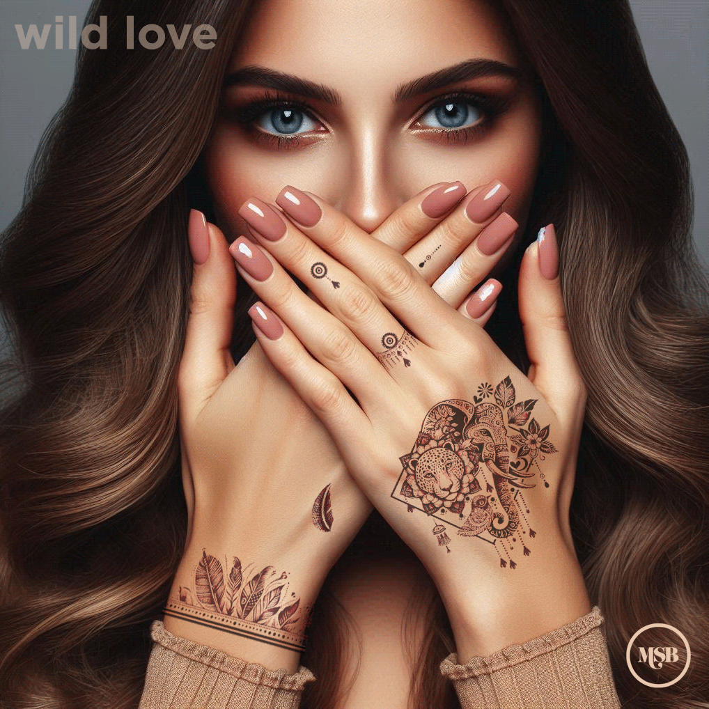 New Product Alert! WILD LOVE Henna Sticker Tattoo